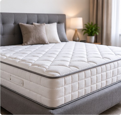Recycled cotton mattress
